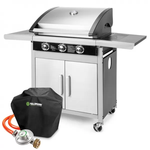 Plynový gril 3 hořáky FZG 3005 + obal FZG 9051 FIELDMANN 98035724