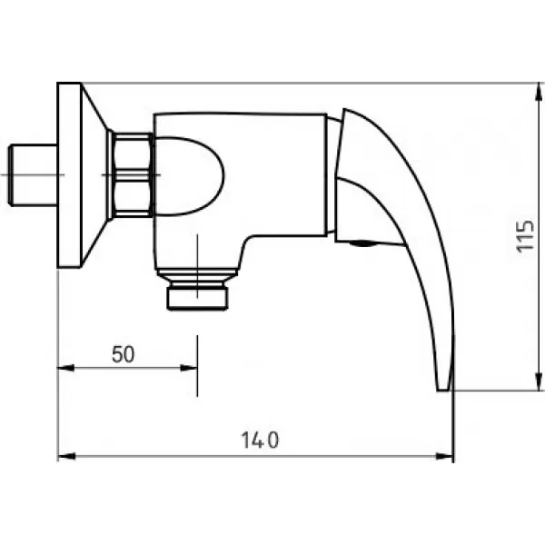 Sprchová baterie 150 mm Metalia 55 chrom Novaservis 55061,0