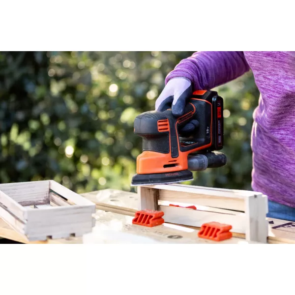 Aku vibrační bruska Mouse 18V bez aku Black&Decker BDCDS18N
