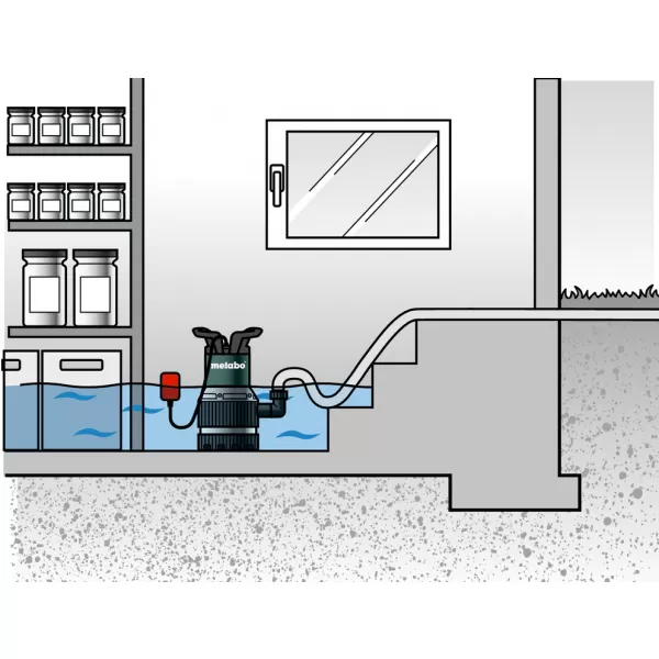 Ponorné čerpadlo kombinované TPS 16000 S Combi Metabo 0251600000