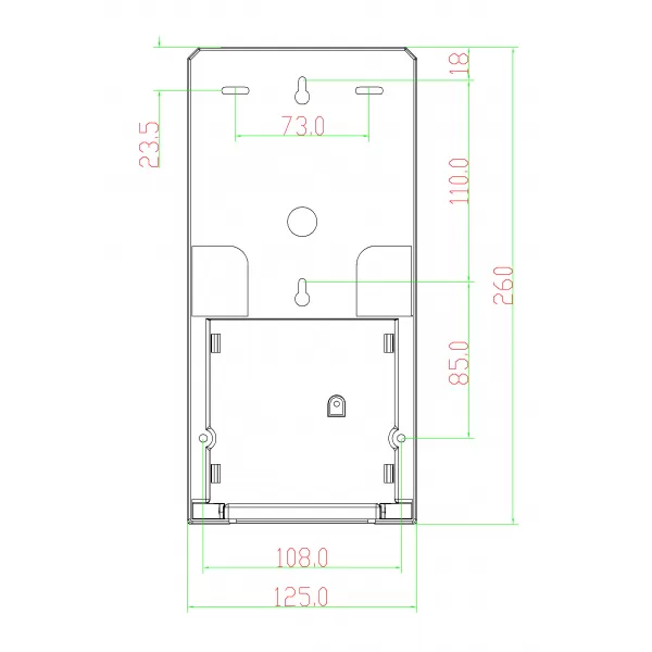 Automatický zásobník na tekuté mýdlo se senzorem, bat 1200 m Novaservis 69082,1