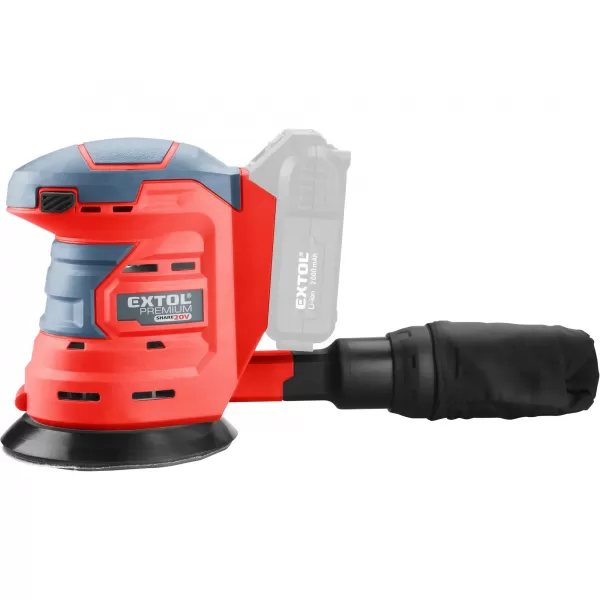 Aku excentrická bruska SHARE 20V bez aku Extol Premium 8891847