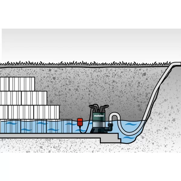 Ponorné čerpadlo s plošným sáním TPF 6600 SN Metabo 0250660006