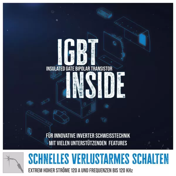 Svářečka SG 131 A-SYN s plněnou drátovou elektrodou Güde 20079