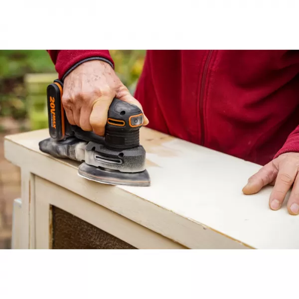 Aku vibrační bruska 20V bez aku Worx Orange WX822.9