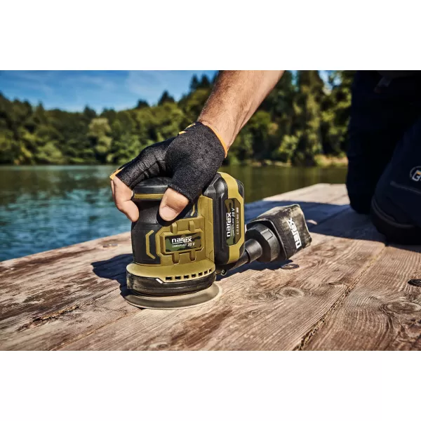 Aku excentrická bruska bez aku 20V Narex Camouflage CBE 125-3 Basic Box