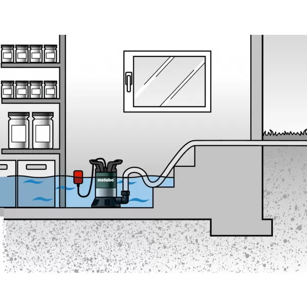 Ponorné čerpadlo s plošným sáním TPF 6600 SN Metabo 0250660006
