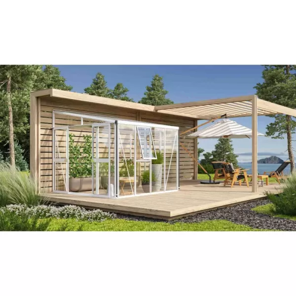 Skleník VITAVIA ATHENA 7000 sklo 3 mm + PC 10 mm bílý LG3832