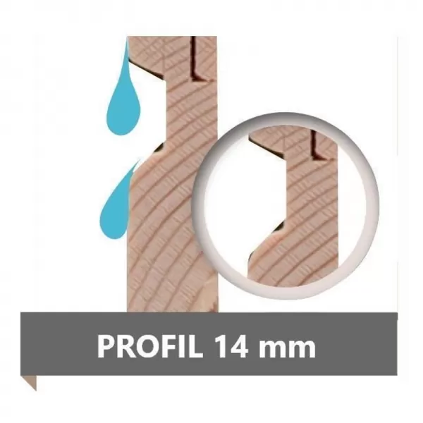 Dřevěný domek KARIBU MERSEBURG 3 (68152) natur LG1729