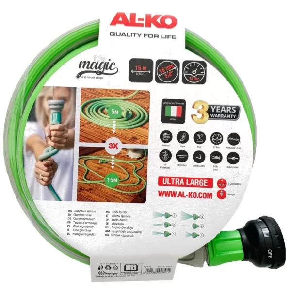 Hadice zahradní MAGIC SOFT 5/8" 15 M AL-KO 113889