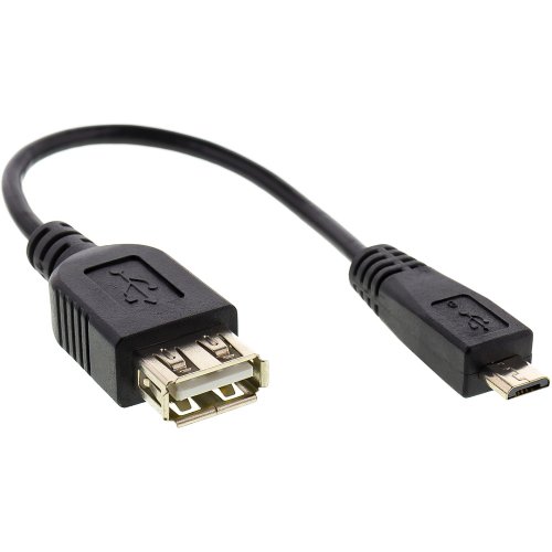 Micro-USB kabel USB A/F-Micro B/M, OTG SENCOR SCO 513-001