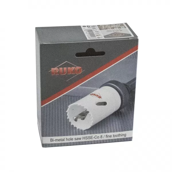 Vykružovací korunka bimetalová 152 mm, jemný zub RUKO RU126152