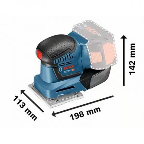 Aku vibrační bruska18V bez aku Bosch GSS 18V-10 0.601.9D0.202