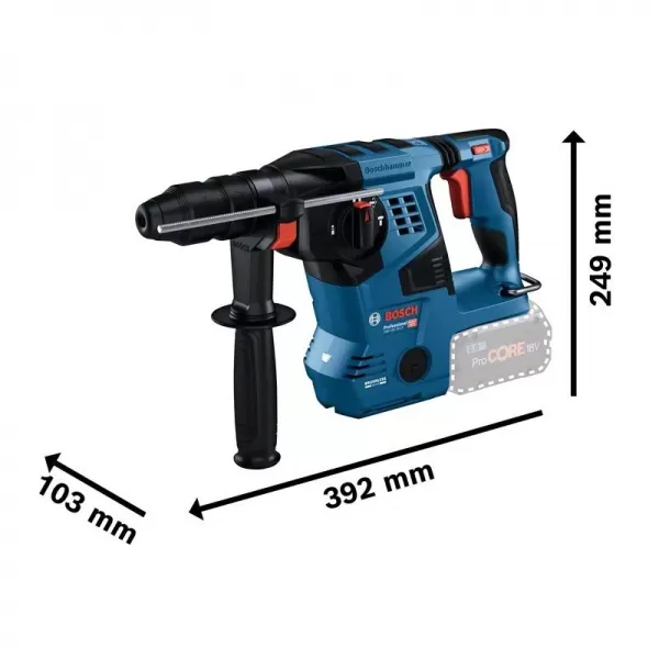 Aku vrtací kladivo 18V bez aku SDS plus Bosch GBH 18V-28 CF 0611921001