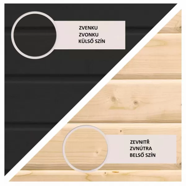 Finská sauna KARIBU MIRAMAR (92843) černá LG3779