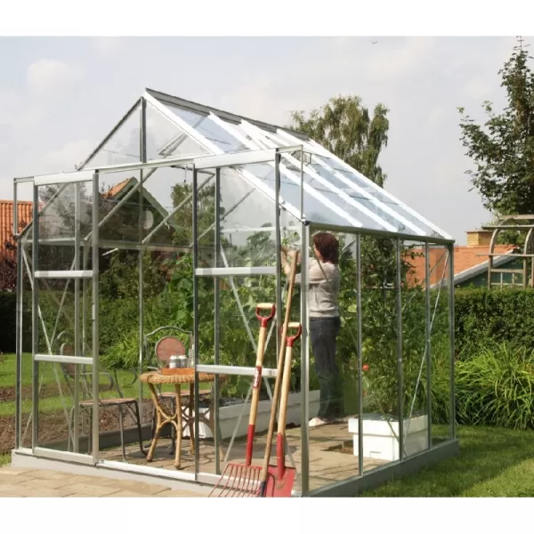 Skleník VITAVIA URANUS 6700 čiré sklo 3 mm stříbrný LG1035