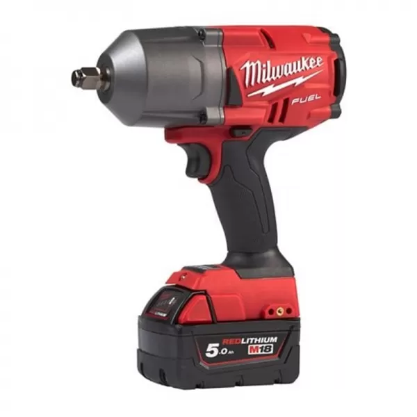 Aku rázový utahovák s pojistným kroužkem M18 FUEL™ 1/2” 18V/2x5,0Ah Milwaukee M18FHIWF12-502X