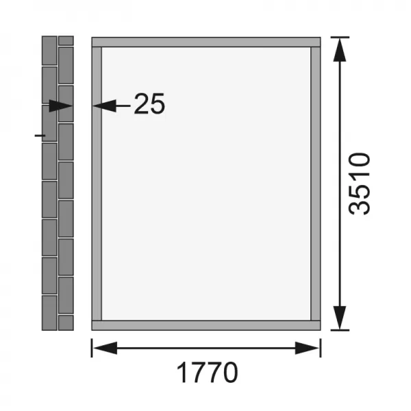 Dřevěný domek KARIBU WANDLITZ 4 (55257) natur LG2730