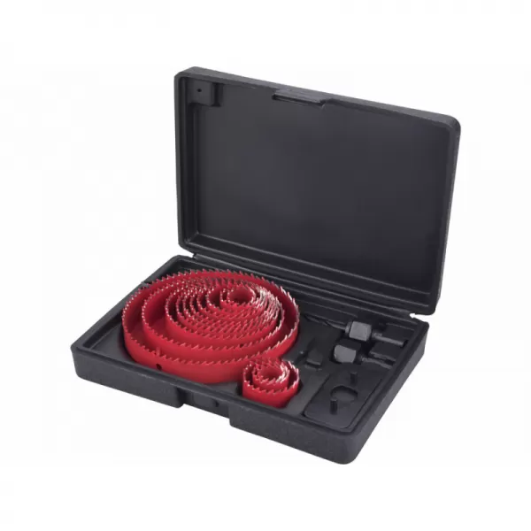 Vrtáky vykružovací korunkové, 13průměrů O 19-127mm EXTOL PREMIUM 8801605