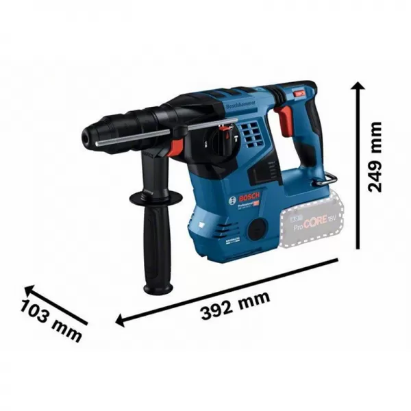 Aku vrtací kladivo 18V 2x8,0Ah SDS plus Bosch GBH 18V-28 CF 0611921002