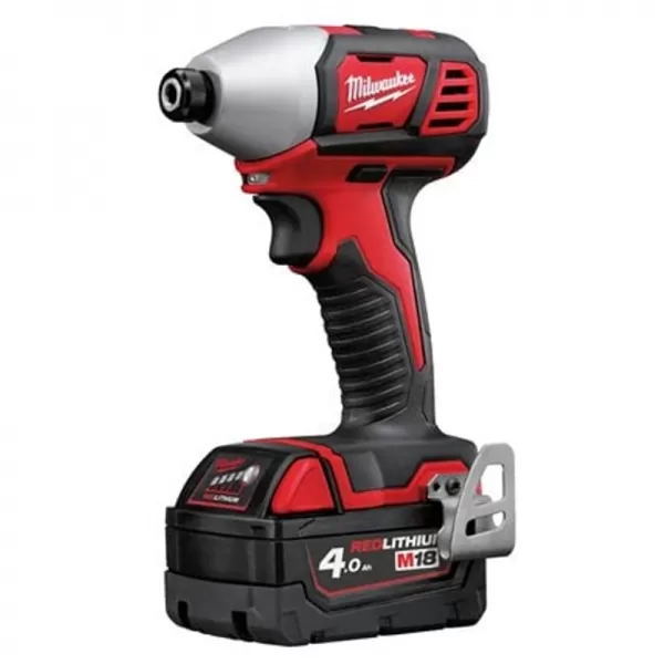 Aku kompaktní rázový utahovák M18™ 1/4” hex 18V/2x4,0Ah Milwaukee M18BID-402C