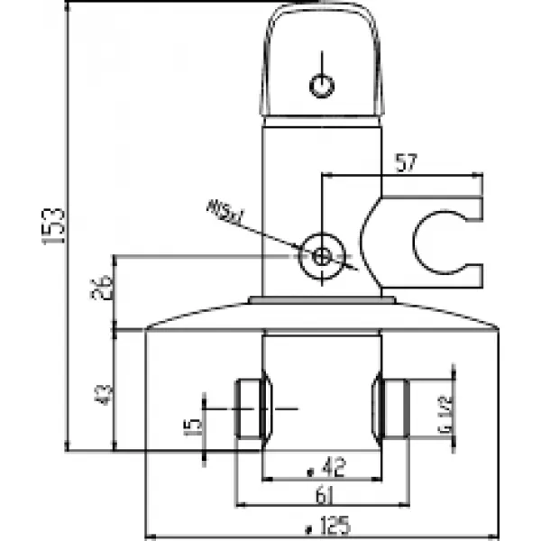 Bidetová podomítková baterie METALIA chrom Novaservis 57211,0