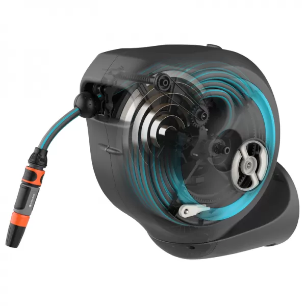 Nástěnný box na hadici Gardena RollUp M tyrkysový 18610-20