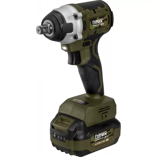 Aku rázový utahovák bez aku 20V Narex Camouflage CSR 350-3S Basic Box