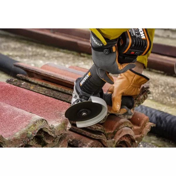 Aku úhlová bruska 20V 1x4,0Ah Worx Orange WX812