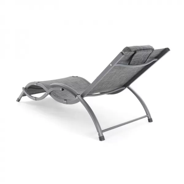 Lehátko VIOLA De Luxe (Black & Grey) 26VIOLA_BG