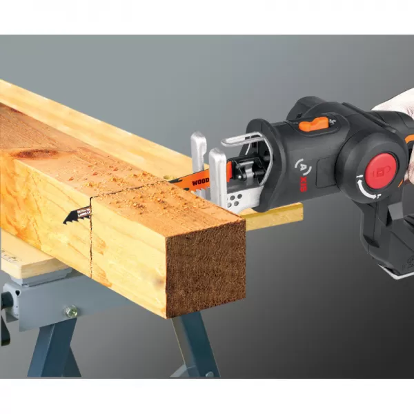 Aku dvojkombinace - ocaska + přímočará pila 1x2,0Ah Powershare Worx Orange WX550