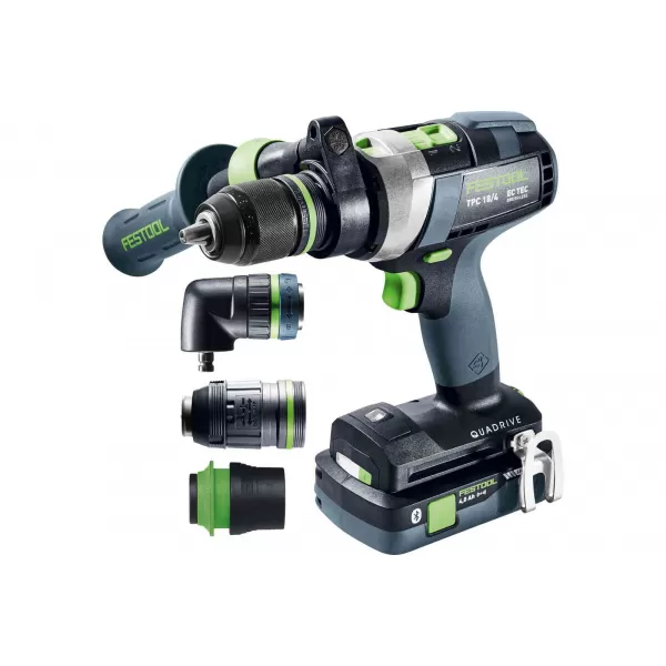 Aku příklepový vrtací šroubovák QUADRIVE TPC 18V 1x5,0 + 1x4,0Ah I-Set/XL Festool 577622