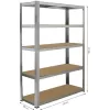Kovový regál 180x120x40 FIELDMANN FDR 1820
