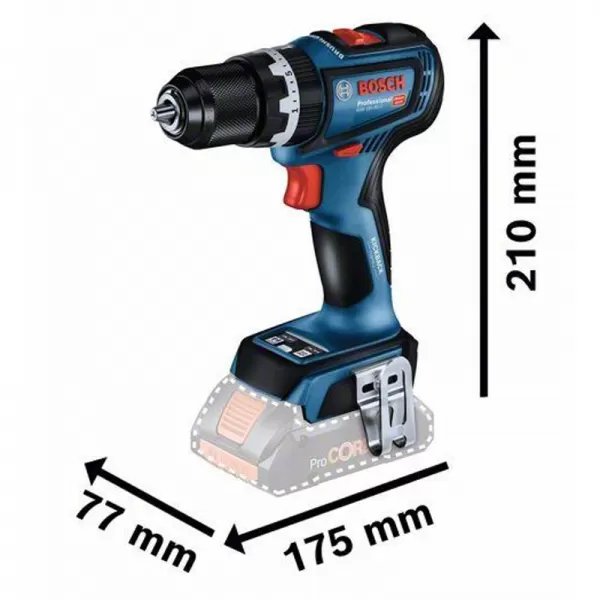 Aku vrtací šroubovák bez aku 18V Bosch GSB 18V-90 C 0 601 9K6 100