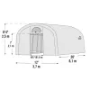 Náhradní plachta pro fóliovník 3,7x6,1 m - SHELTERLOGIC (70592EU)