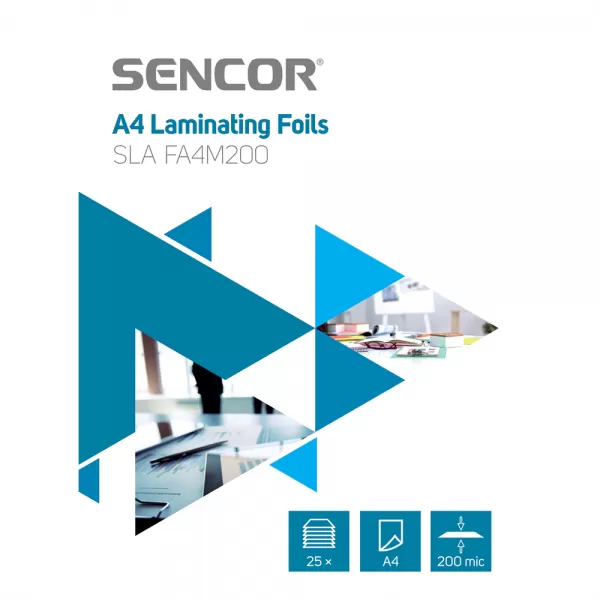 Laminovací fólie A4 200mic 25ks SENCOR SLA FA4M200