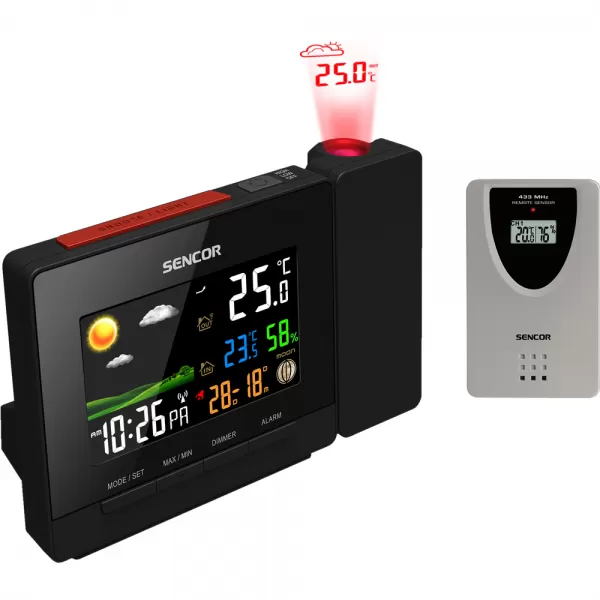 Meteostanice s projekcí SENCOR SWS 5400