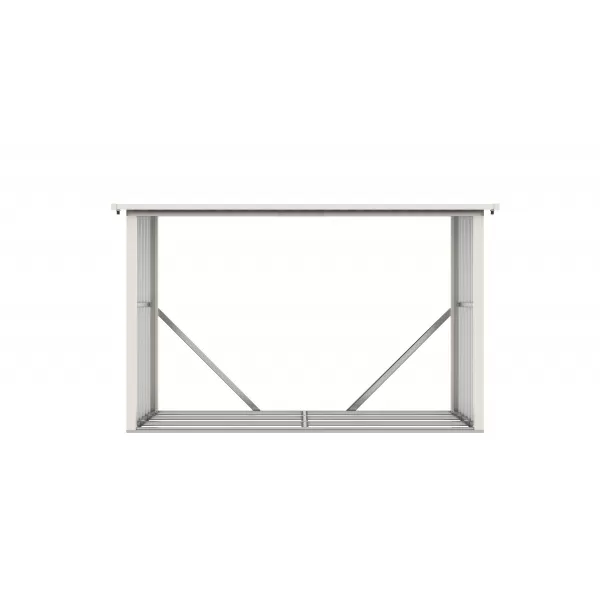 Přístřešek na dřevo G21 WOH 335 - 242 x 89 cm, šedý