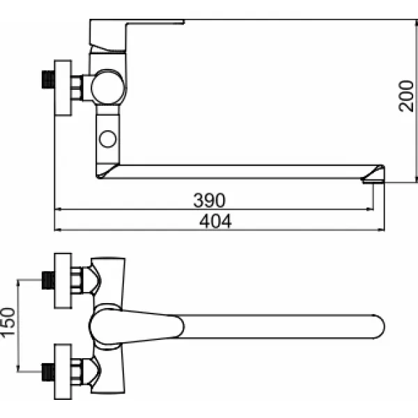 Paneláková bez příslušenství 150mm Titania Fresh chrom Novaservis 96672/1,0