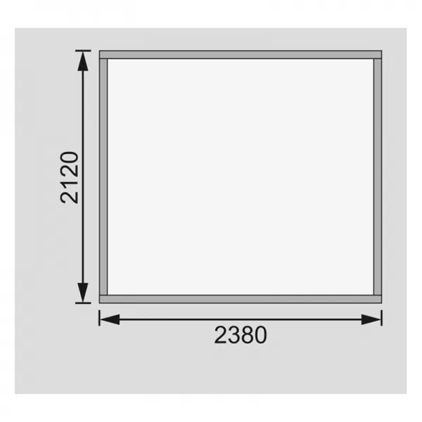 Dřevěný domek KARIBU ASKOLA 3 (82902) šedý LG1761