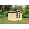 Dřevěný domek KARIBU AMBERG 3 (82972) natur LG1755