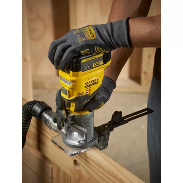 Aku bezuhlíková frézka 8mm V20 18V bez aku Stanley FatMax SFMCW400B