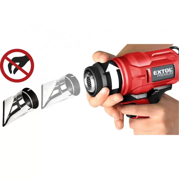 Aku horkovzdušná pistole SHARE 20V bez aku Extol Premium 8891867