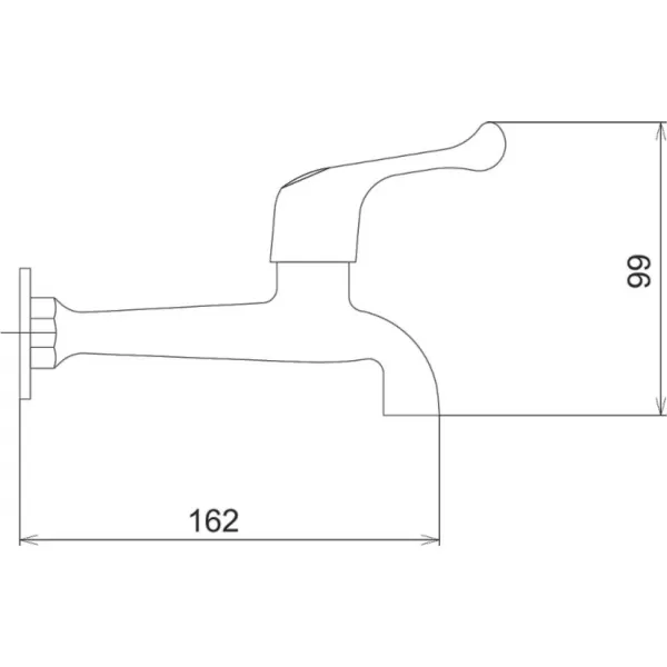 Umyvadlová baterie na studenou vodu Titania Iris chrom Novaservis 92006,0