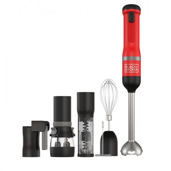 Aku tyčový mixér 7,2V 1x2,0Ah 6v1 - červený Black&Decker BCKM1016KSR