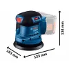 Aku excentrická bruska 18V 1x4,0Ah Bosch GEX 185-LI 06013A5021