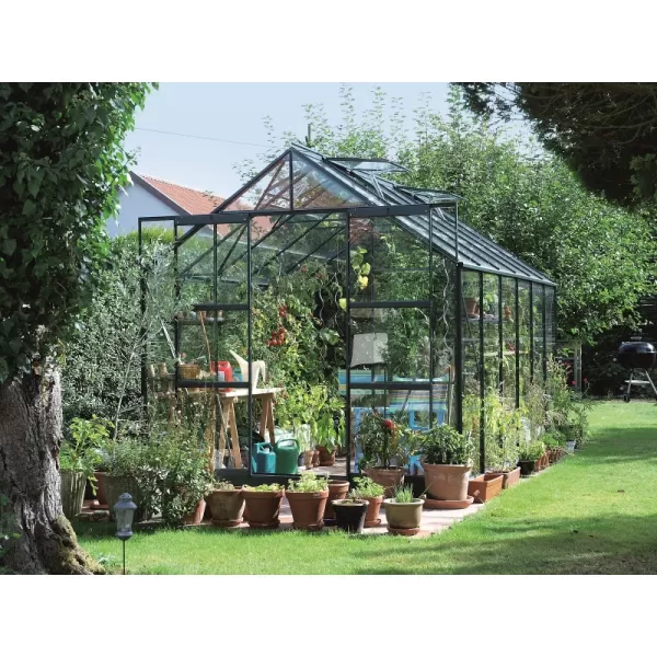 Skleník VITAVIA URANUS 11500 čiré sklo 3 mm černý LG2829