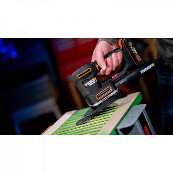 Aku multifunkční bruska 5v1 20V 1x2,0Ah Worx Orange WX820