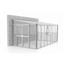 Skleník VITAVIA ATHENA 11900 sklo 3 mm + PC 10 mm stříbrný LG3839