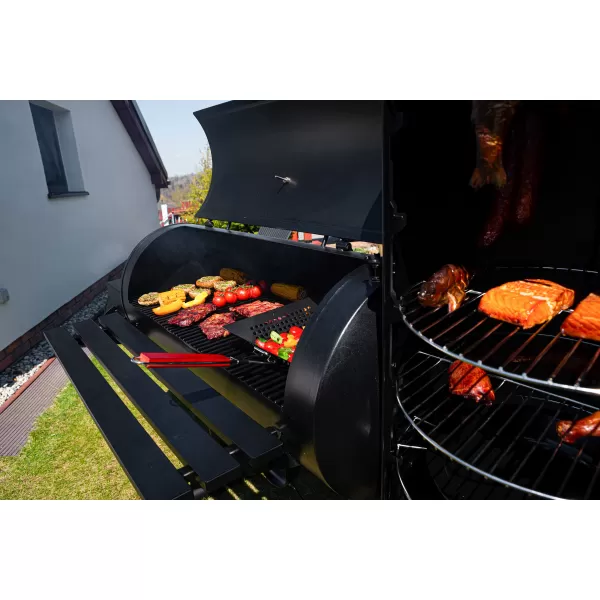 Gril na dřevěné uhlí s udírnou G21 Kentucky BBQ